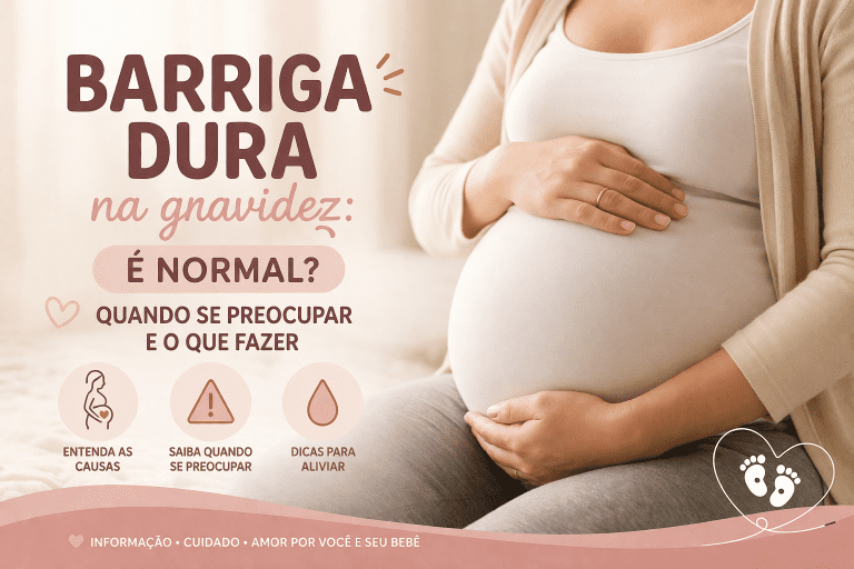 barriga dura na gravidez