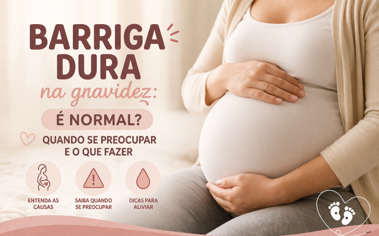 barriga dura na gravidez